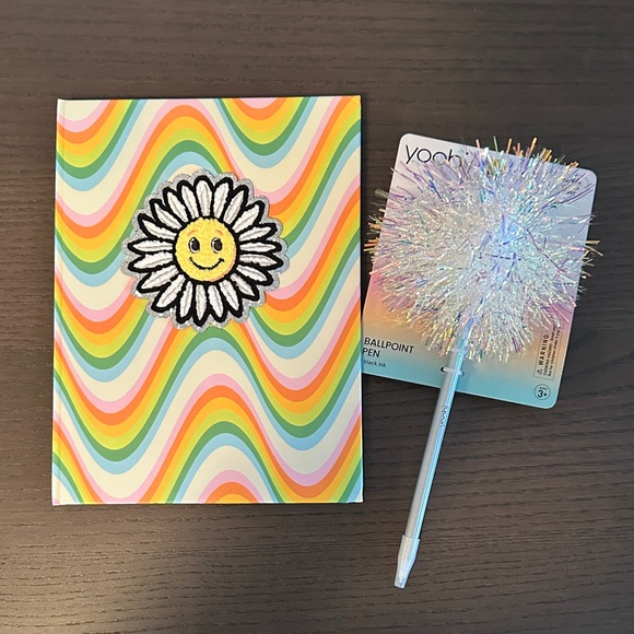 Other - 3D Flower Notebook with Pen